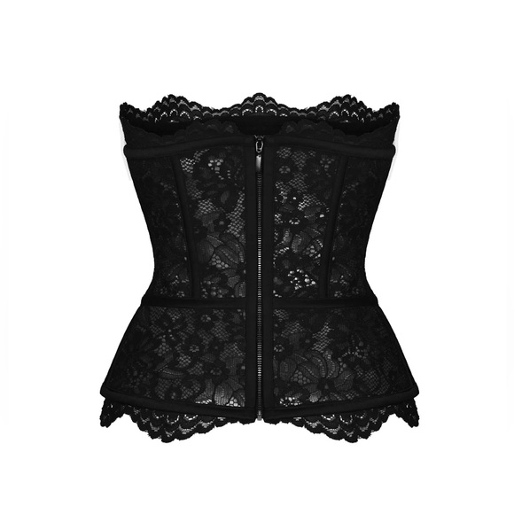 Rozie Corsets, Lace Top, nwt, size FR36 (US 0, XS). - Picture 3 of 10